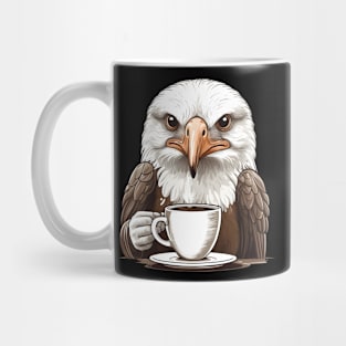 Eagle Drinks Coffee Mug